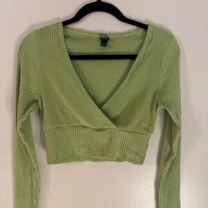 Cute Wild Fable Green Long-sleeve Top